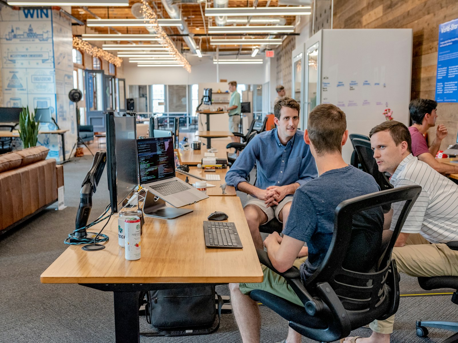 Büro mit Team